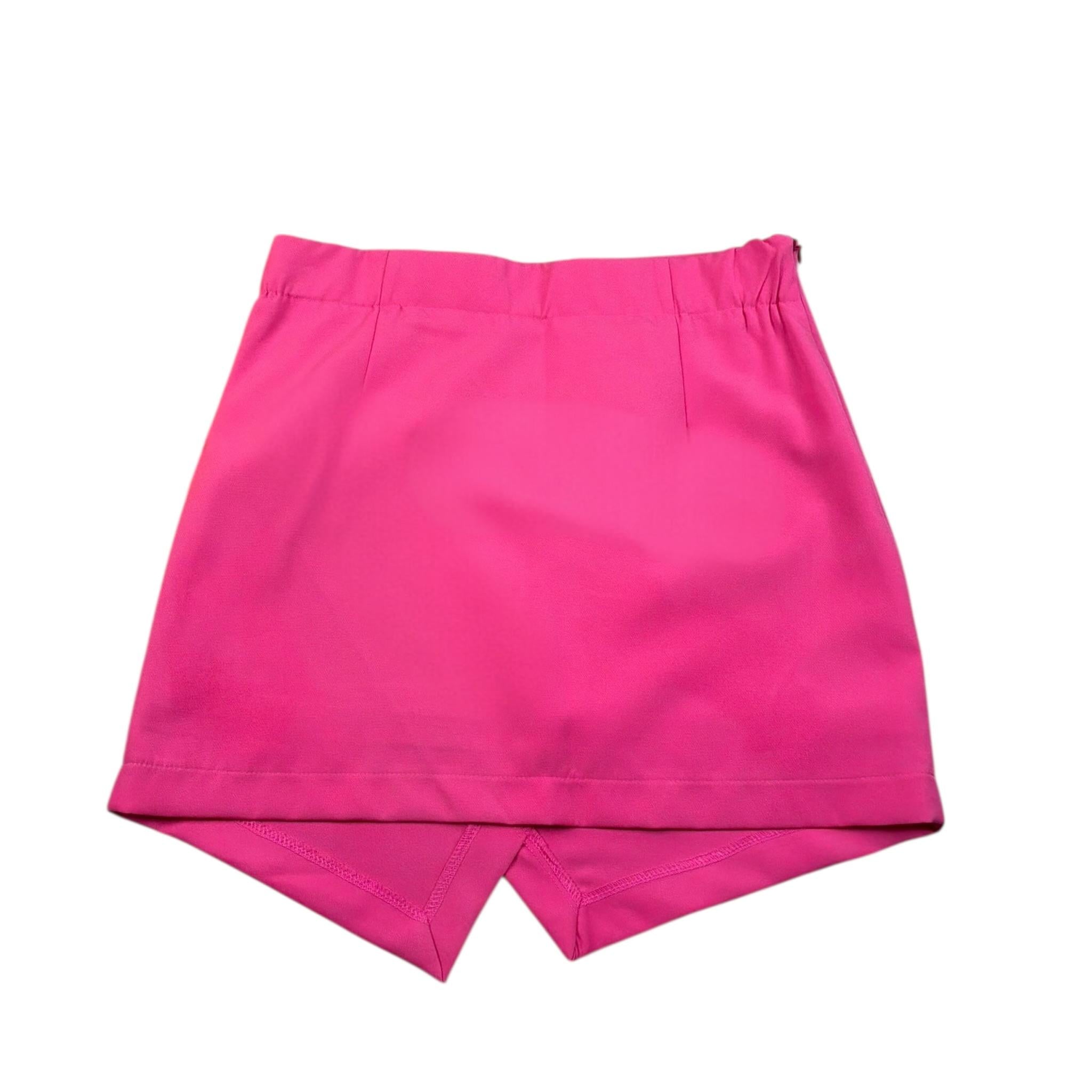 Y-Clu Gonna Tinta Unita con Elastico In Vita per Bambina Y19046 FUXIA Y-CLU 