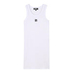 Dkny Abito Mezza Manica Tinta Unita per Bambina D62332 BIANCO DKNY 