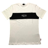 Kejo T-Shirt Girocollo Tinta Unita Con Stampa Logo Bianco Per Bambino