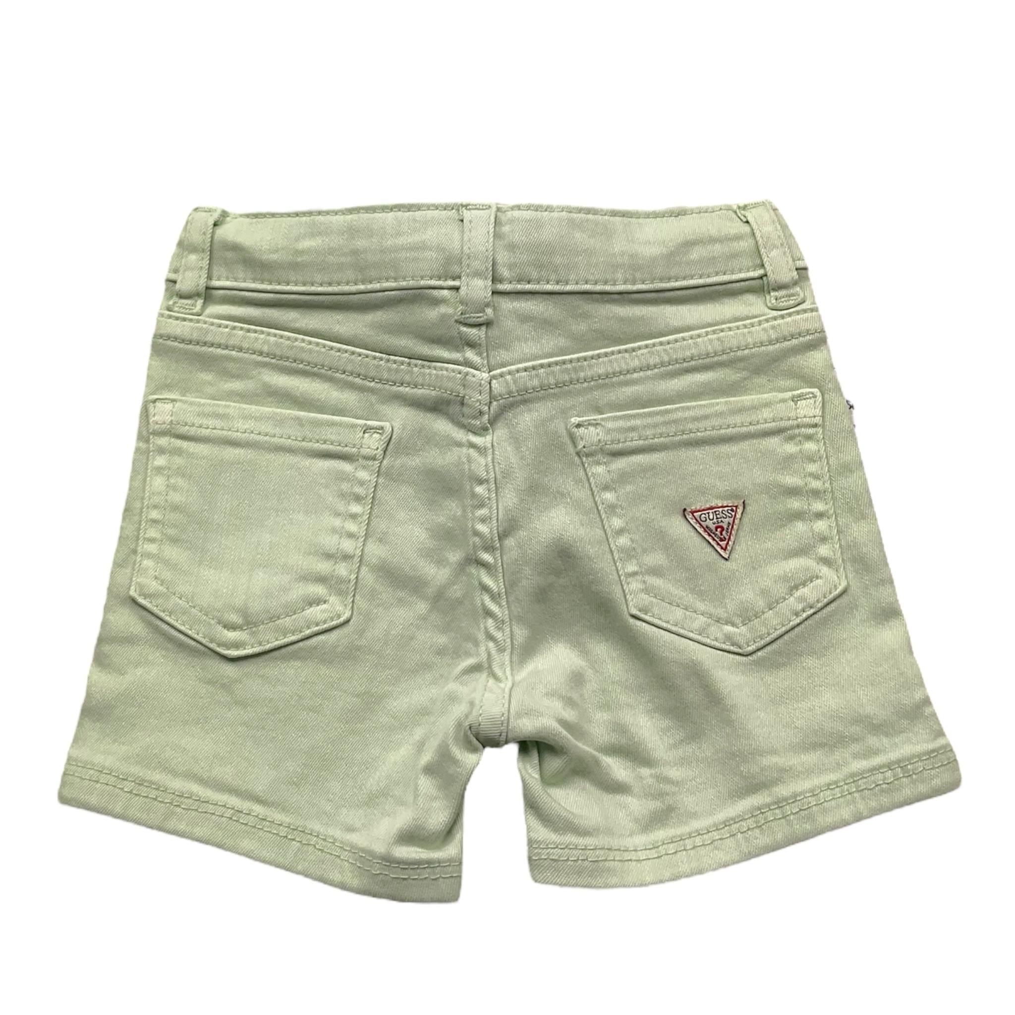 Guess Bermuda Tinta Unita con Girovita Regolabile per Neonato K4RD07WE620N VERDE GUESS 