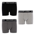 Ralph Lauren Set 3 Boxer Bicolore per Bambino 9P5015 NERO RALPH LAUREN 