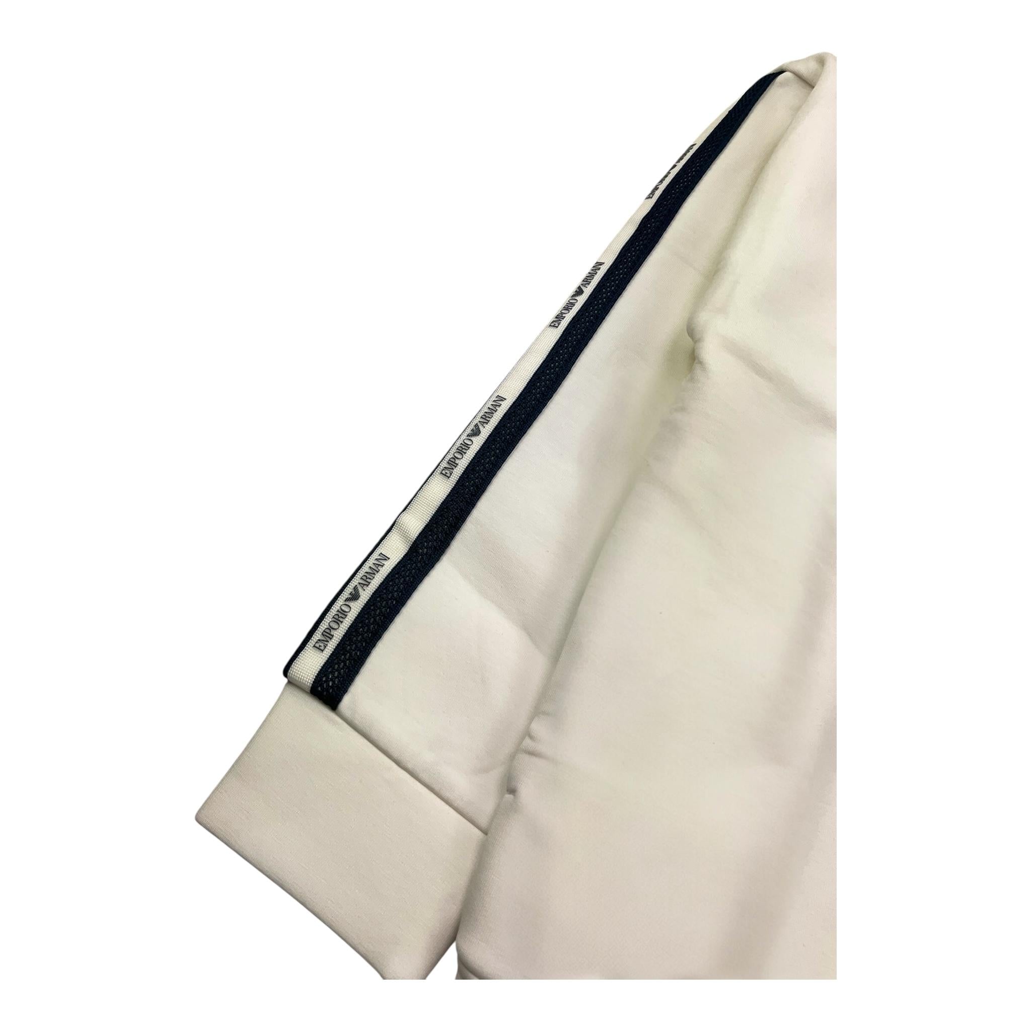 Emporio Armani Cardigan Tinta Unita Scollo A V per Bambino EB000147 BIANCO EMPORIO ARMANI 