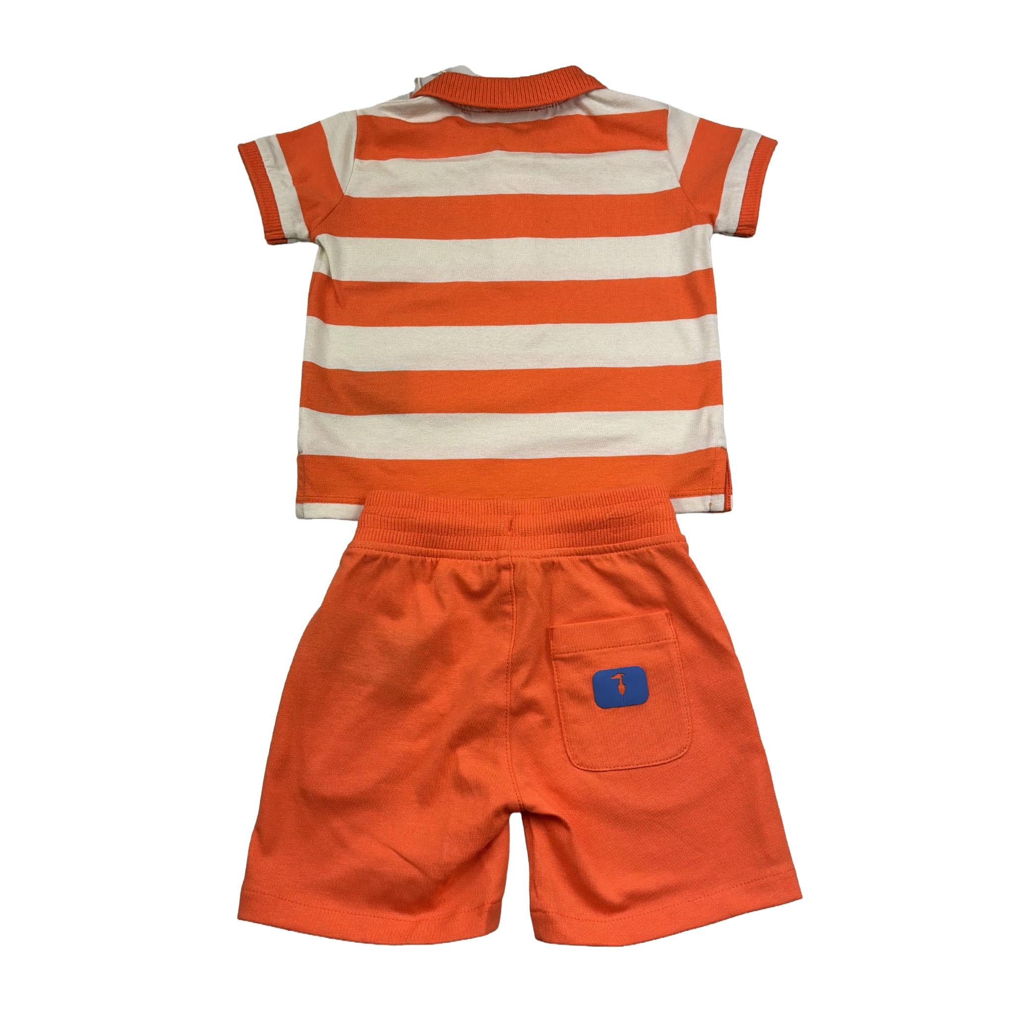 Trussardi Completo 2 Pezzi Polo-Bermuda Tinta Unita per Neonato TIP26082CJ ARANCIONE TRUSSARDI 