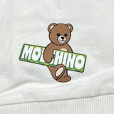 Moschino Cappello Tinta Unita con Stampa per Neonato MMY04Y BIANCO MOSCHINO 