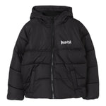 DISCLAIMER giubbino tinta unita con cappuccio e logo Nero per Bambino 24IDK58210 NERO DISCLAIMER 
