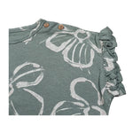 Play Up T-Shirt Girocollo Tinta Unita Stampa Fantasia per Neonata PA022AQ11053 VERDE PLAY UP 