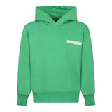 Barrow Kids Felpa Chiusa Con Cappuccio Tinta Unita Con Stampa Verde Per Bambino