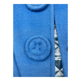 MIMISOL cappotto tinta unita con applicazioni Azzurro per Bambina MFCT043 AZZURRO MIMISOL 