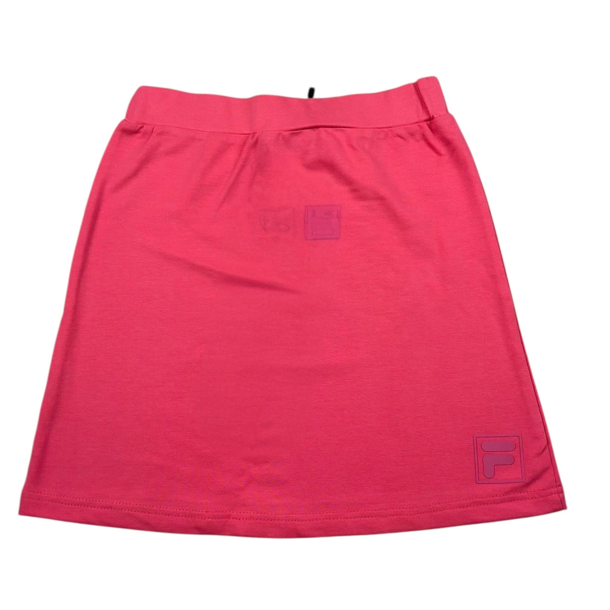 Fila Gonna Tinta Unita con Logo per Bambina FAT0495 ROSA FILA 