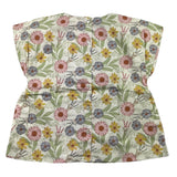 Babe & Tess Camicia Mezza Manica Fantasia Floreale Panna Per Bambina