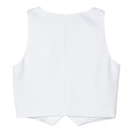 Miss Blumarine Gilet Tinta Unita con Applicazione per Bambina IA4021 PANNA MISS BLUMARINE 