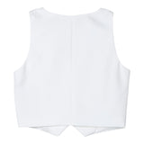 Miss Blumarine Gilet Tinta Unita con Applicazione per Bambina IA4021 PANNA MISS BLUMARINE 