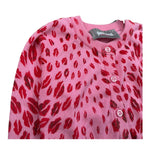 Just Cavalli Cardigan Tinta Unita Stampe Bacio per Neonata JGP26039CD ROSA JUST CAVALLI 