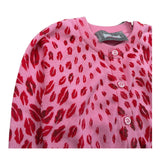 Just Cavalli Cardigan Tinta Unita Stampe Bacio per Neonata JGP26039CD ROSA JUST CAVALLI 