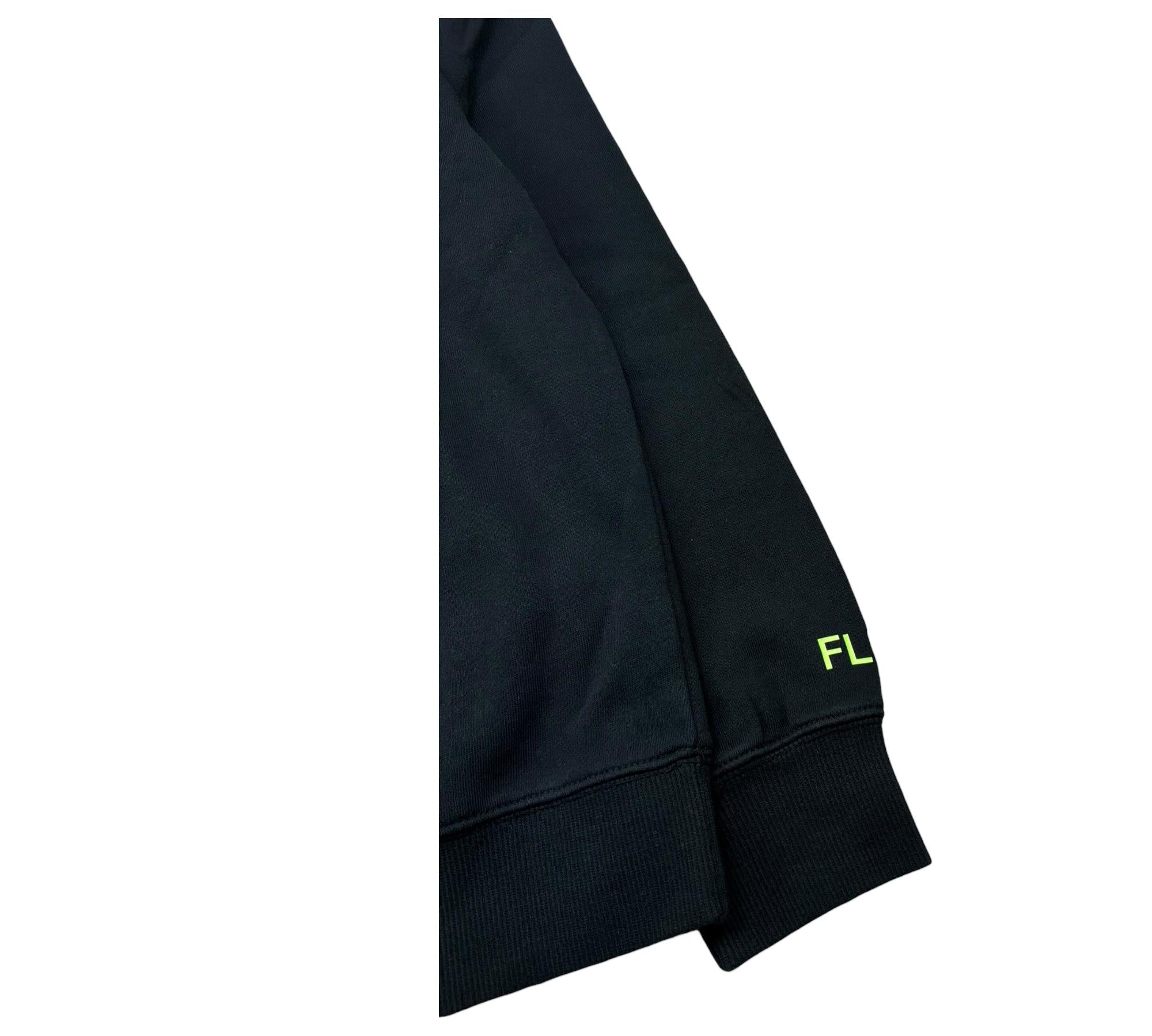 Sun68 Felpa Chiusa Girocollo Tinta Unita con Logo per Bambino F31310 NERO SUN68 
