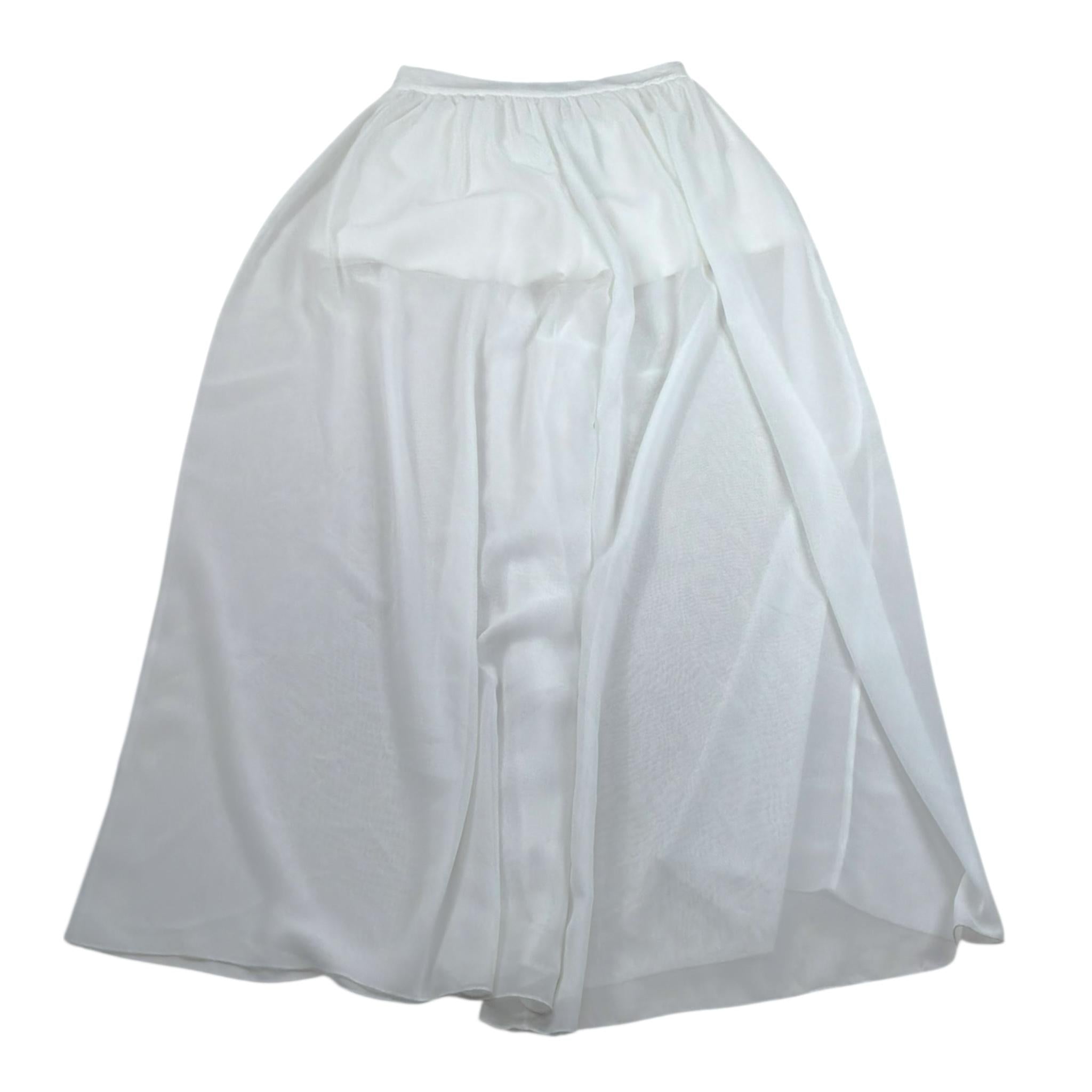 Nunzia Corinna Pantalone Modello Palazzo Tinta Unita Velato per Bambina NJ6015994 BIANCO NUNZIA CORINNA 