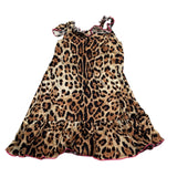 4Giveness Abito Bretelline Fantasia Maculata Beige per Neonata FGCN3966 BEIGE 4GIVENESS 