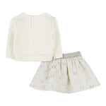 Karl Lagerfeld Completo 2 Pezzi Felpa-Gonna per Neonata Z30520 PANNA KARL LAGERFELD 