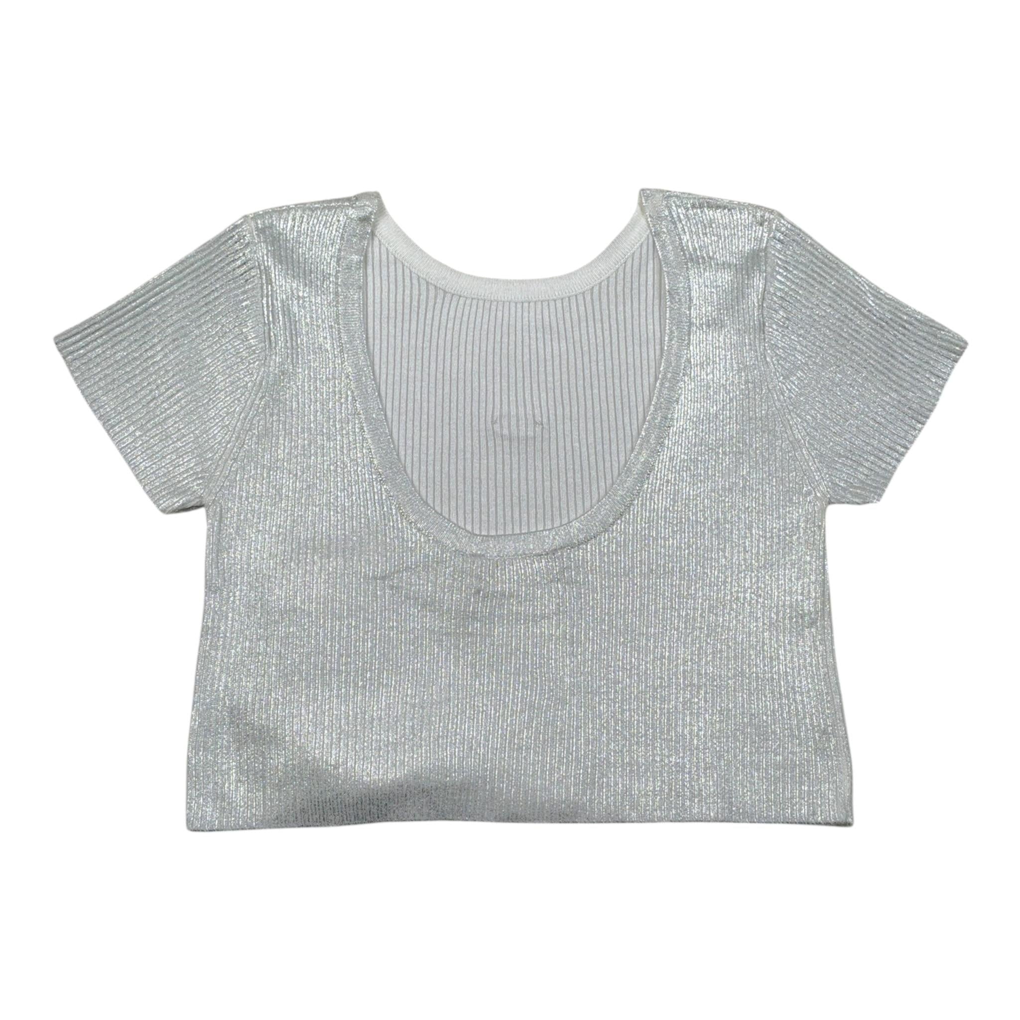 Liu Jo T-Shirt Girocollo tinta unita Argento per Bambina GA5127XX ARGENTO LIU JO 