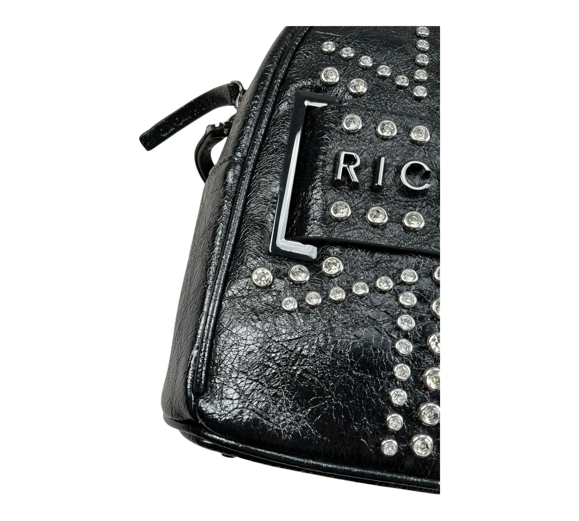 John Richmond Zaino Tinta Unita con Applicazioni per Bambina RGP26226ZA NERO JOHN RICHMOND 