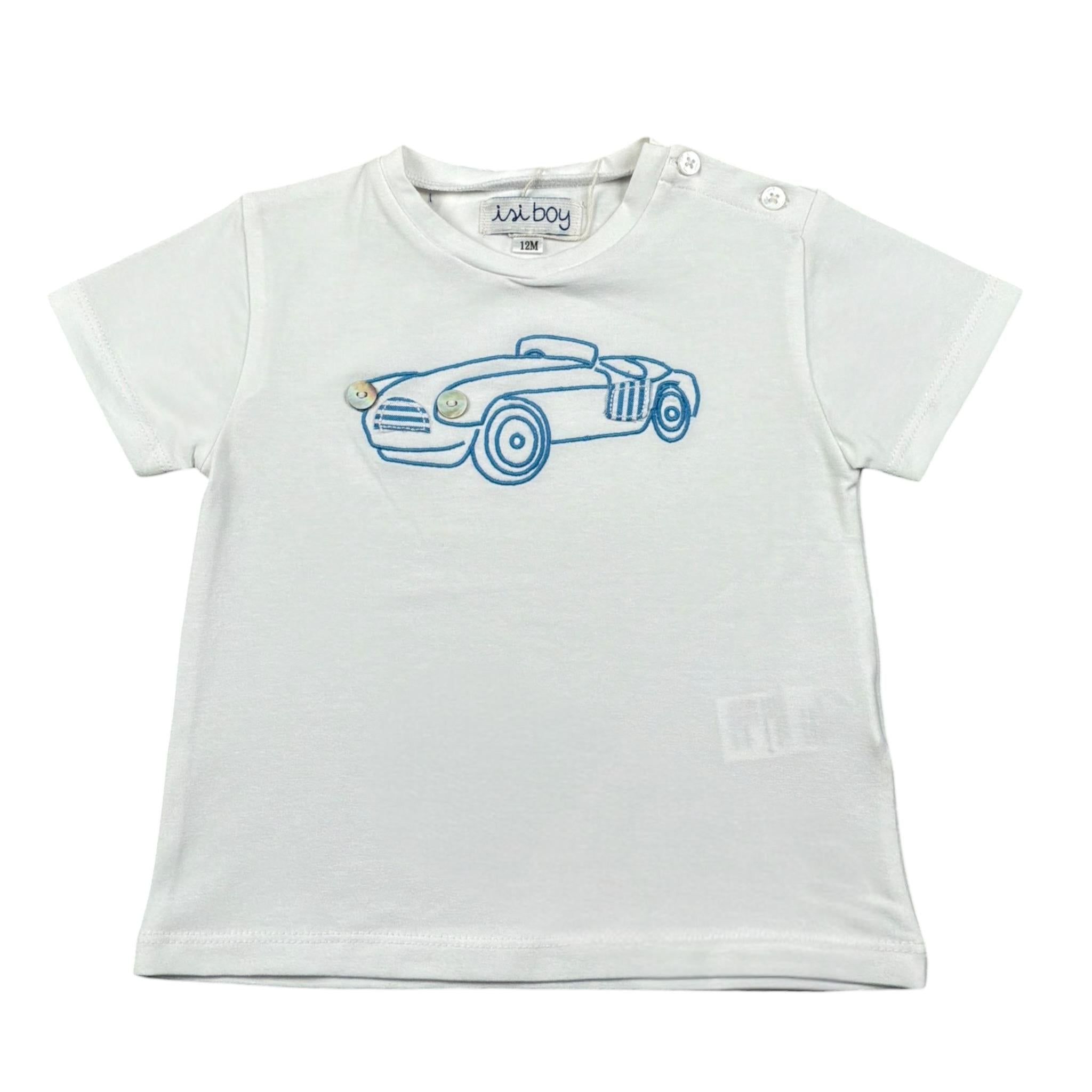 Malvi & Co T-Shirt Tinta Unita con Stampa per Neonato S24B205CAJJ BIANCO MALVI & CO 