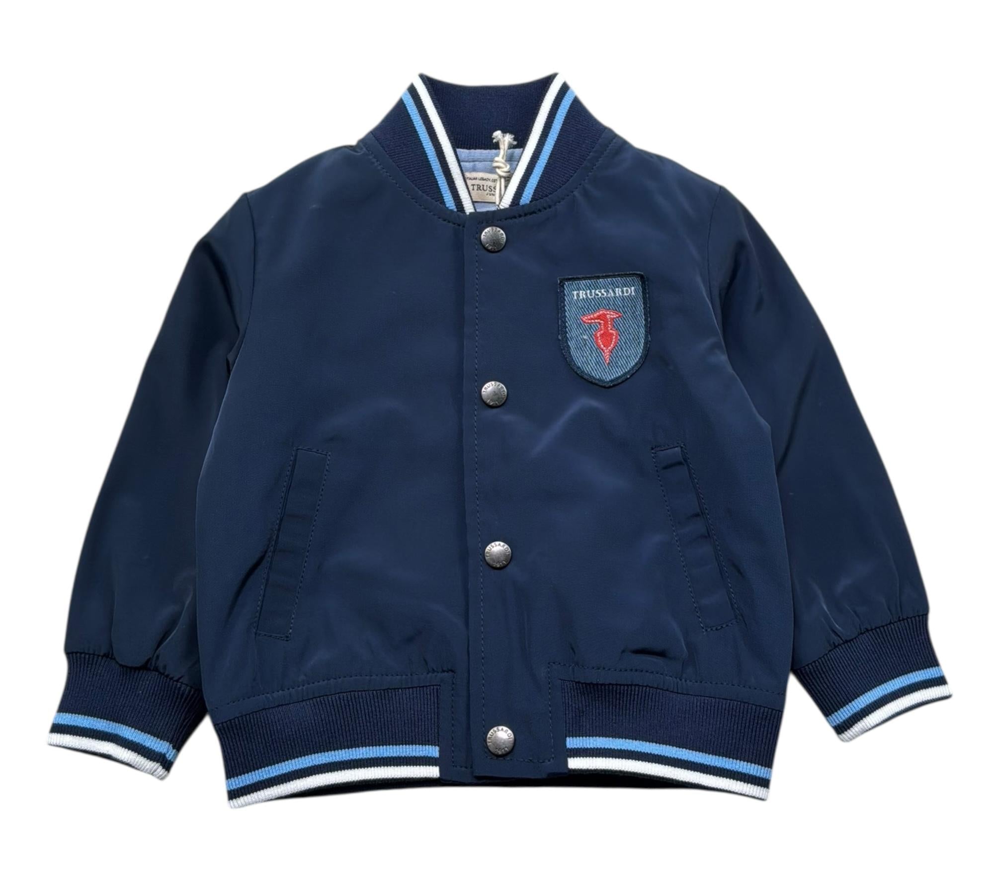 Trussardi Giubbino Tinta Unita con Bottoni per Neonato TIP26030GB BLU TRUSSARDI 