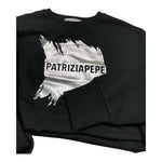 PATRIZIA PEPE felpa chiusa girocollo tinta unita cn logo Nero per Bambina 7M0871XX NERO PATRIZIA PEPE 
