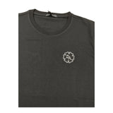 Daniele Alessandrini T-Shirt Girocollo Tinta Unita con Stampa Nero per Bambino