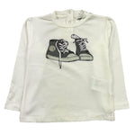 M+E' shirt girocollo tinta unita con stampa in contrasto Panna per Neonata UE1152 PANNA M+E' 