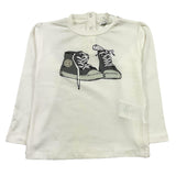 M+E' shirt girocollo tinta unita con stampa in contrasto Panna per Neonata UE1152 PANNA M+E' 