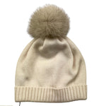 COLORI CHIARI cappello tinta unita con pon pon Panna per Neonato MN787295 PANNA COLORI CHIARI 