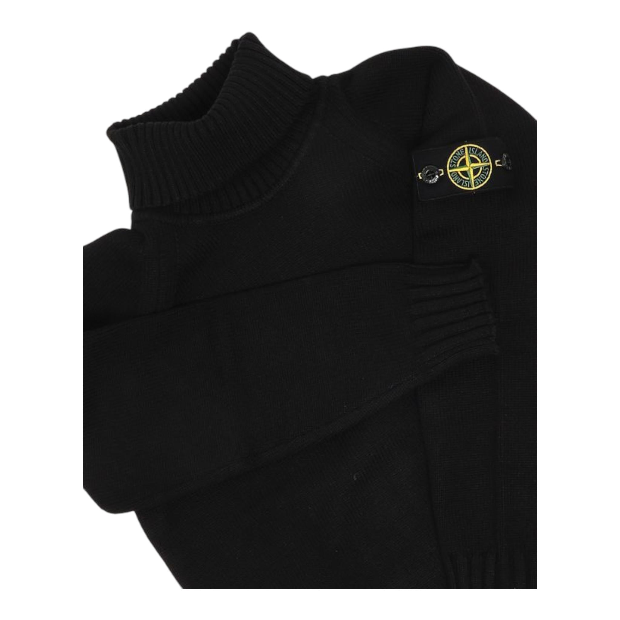 STONE ISLAND maglia collo alto tinta unita con logo Blu per Neonato 8116504A2N BLU STONE ISLAND 