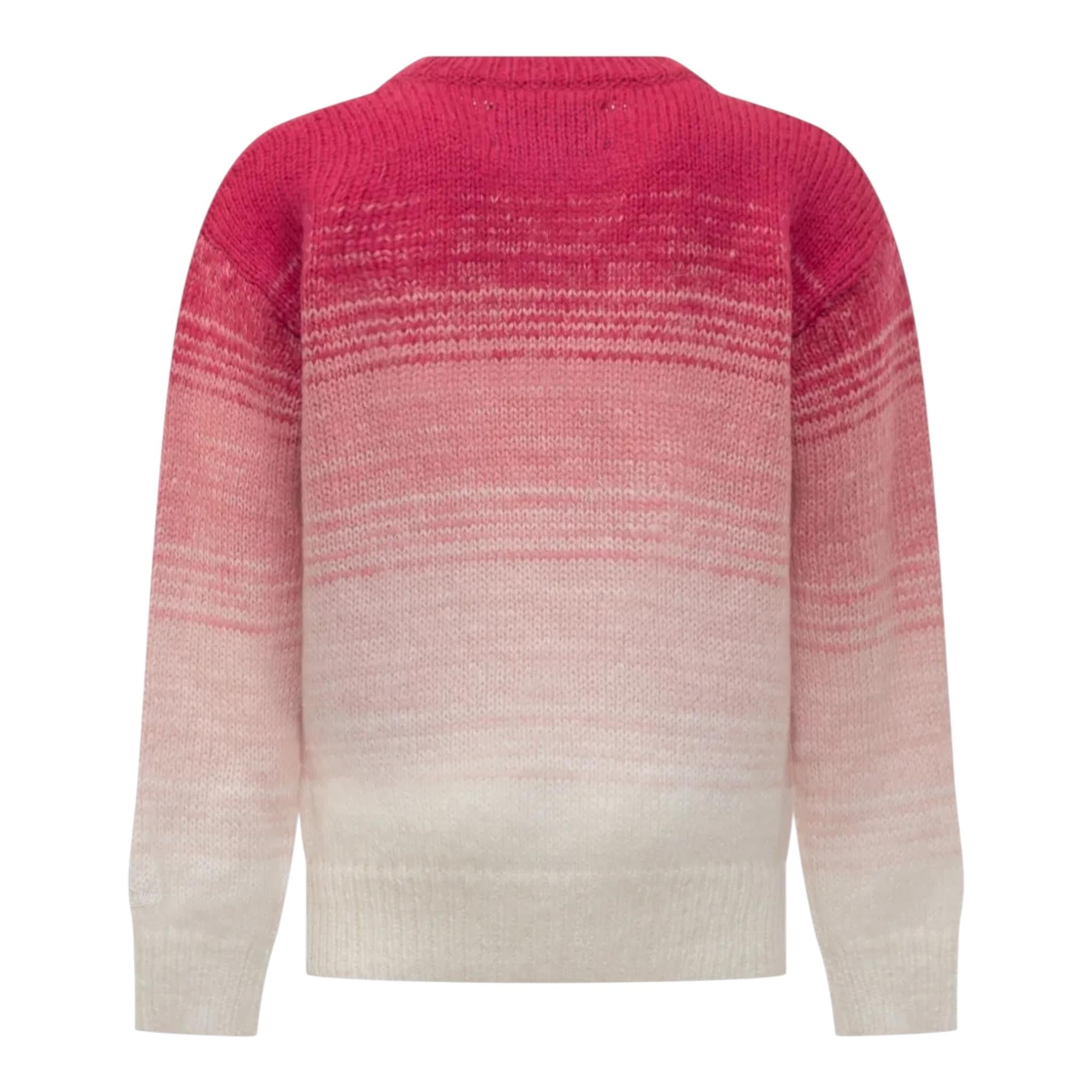 SAINT BARTH maglia girocollo tinta unita con stampa Fuxia per Bambina DANY009X FUXIA SAINT BARTH 