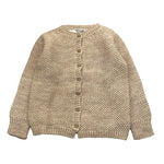 BABIDU cardigan tinta unita con bottoni in contrasto Beige per Bambina 60683J BEIGE BABIDU 