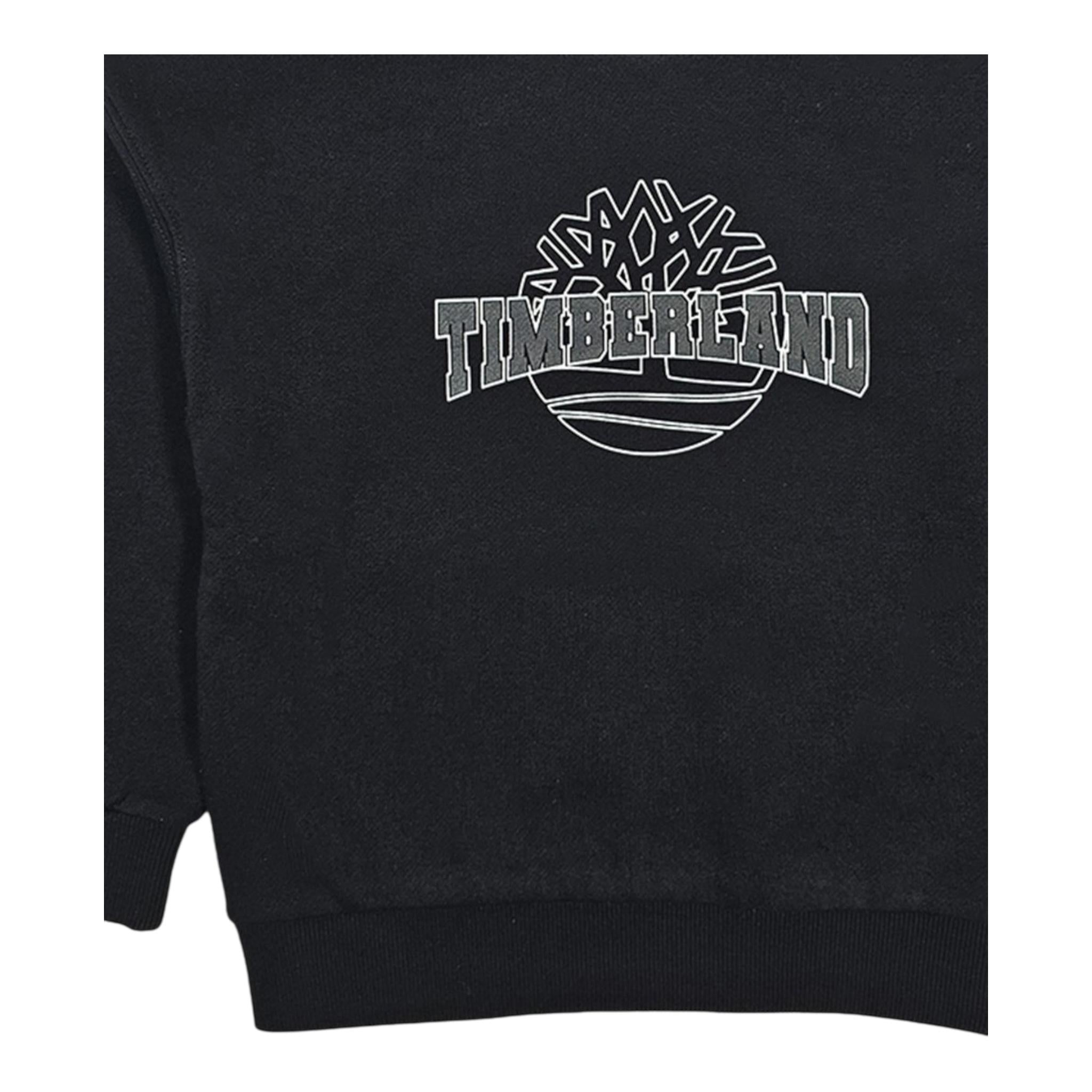 TIMBERLAND felpa chiusa girocollo con logo Nero per Bambino T60315 NERO TIMBERLAND 