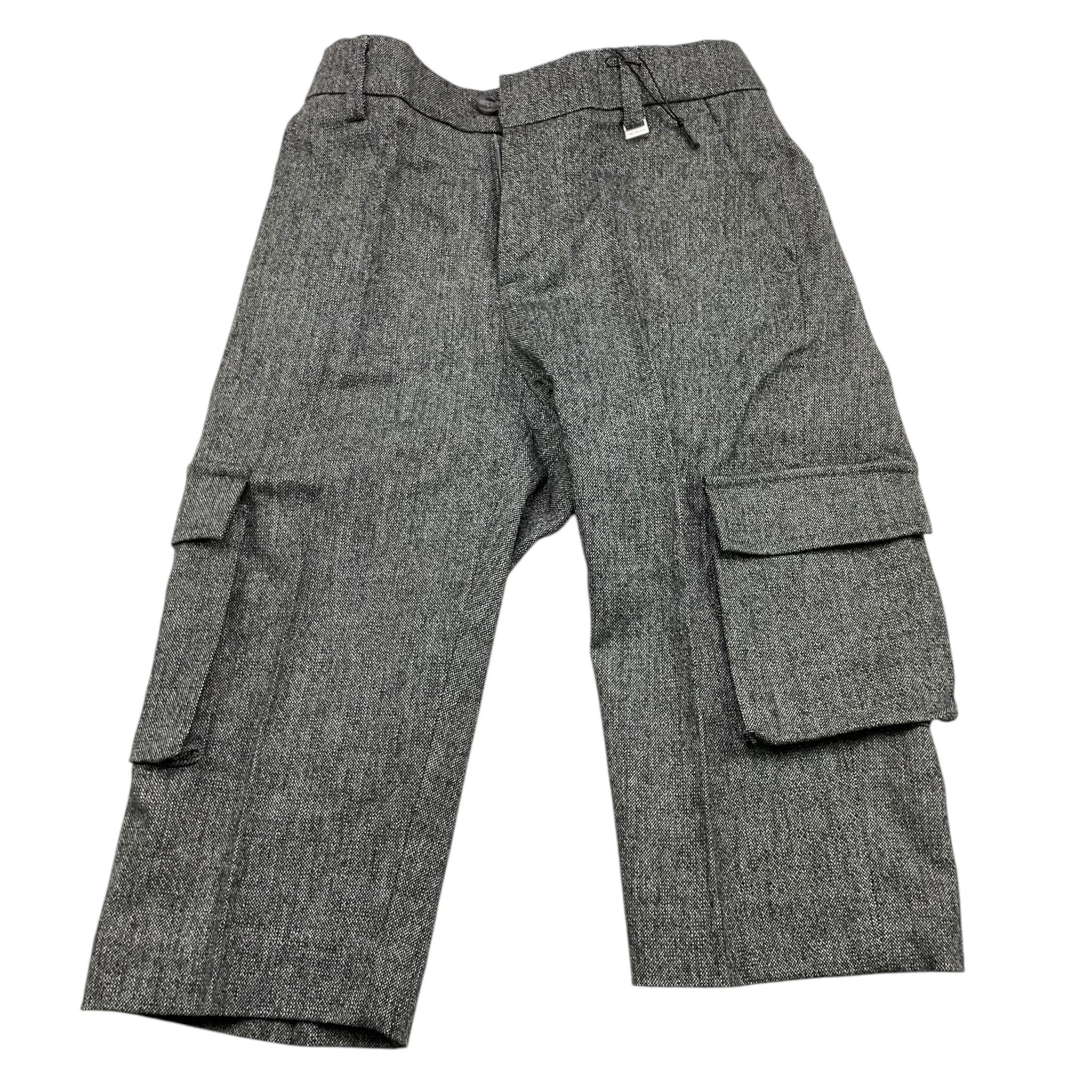 I'M BRIAN pantalone tinta unita con girovita regolabile Grigio per Bambino PA3075JX GRIGIO I'M BRIAN 