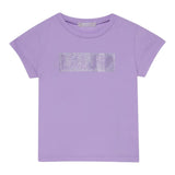 Liu Jo T-Shirt Tinta Unita con Brillantini per Neonata KA5095NX LILLA LIU JO 