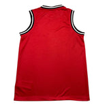 Diadora Canotta Girocollo Tinta Unita Con Stampa Logo Rosso Per Bambino