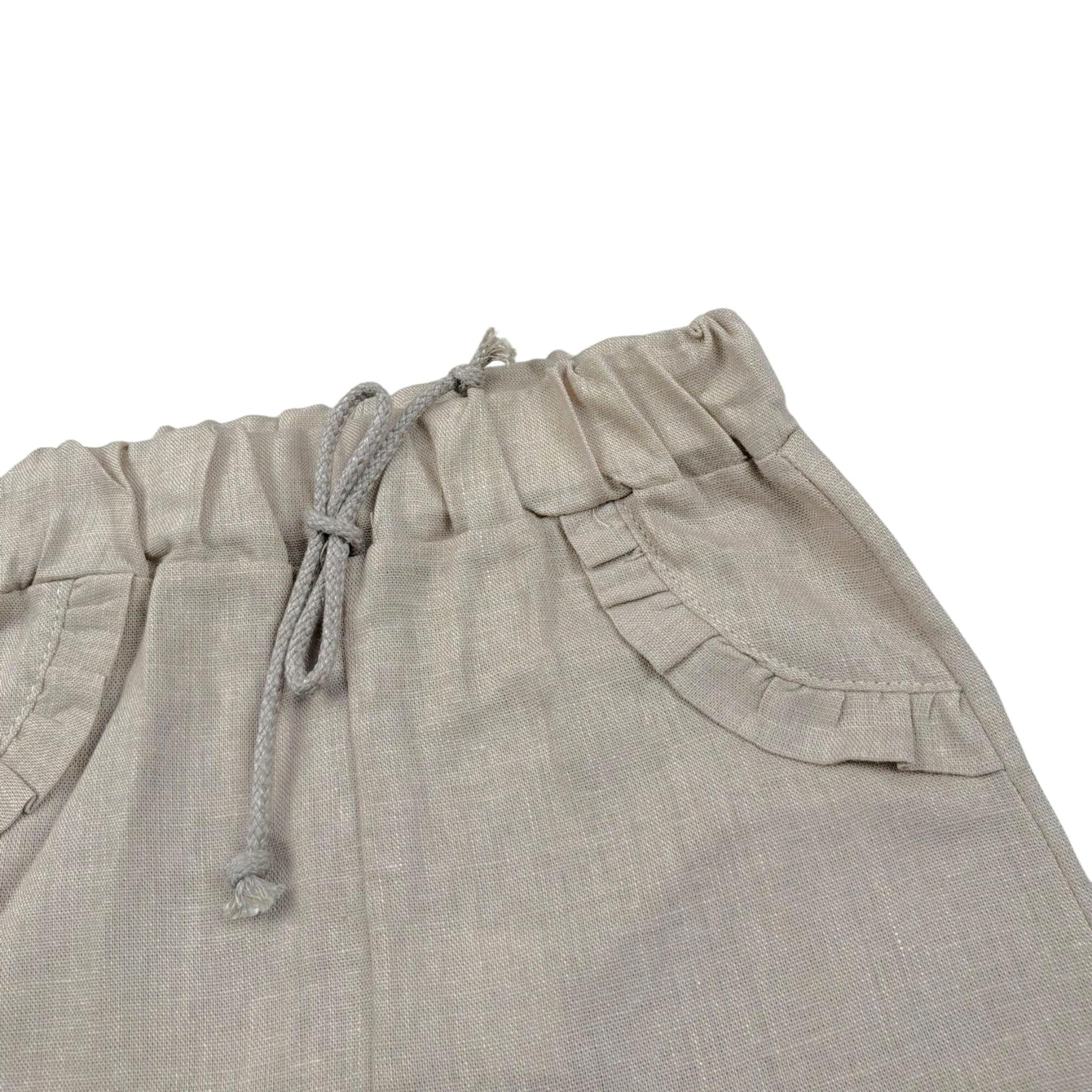 Babyvip Pantalone Tinta Unita con Elastico In Vita per Neonata T1330 BEIGE BABYVIP 