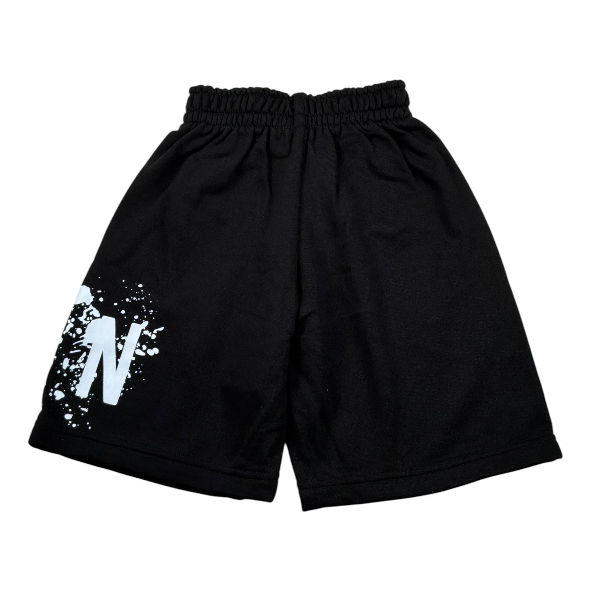 Icon Bermuda Tinta Unita con Stampa per Bambino IBSH00523X NERO ICON 