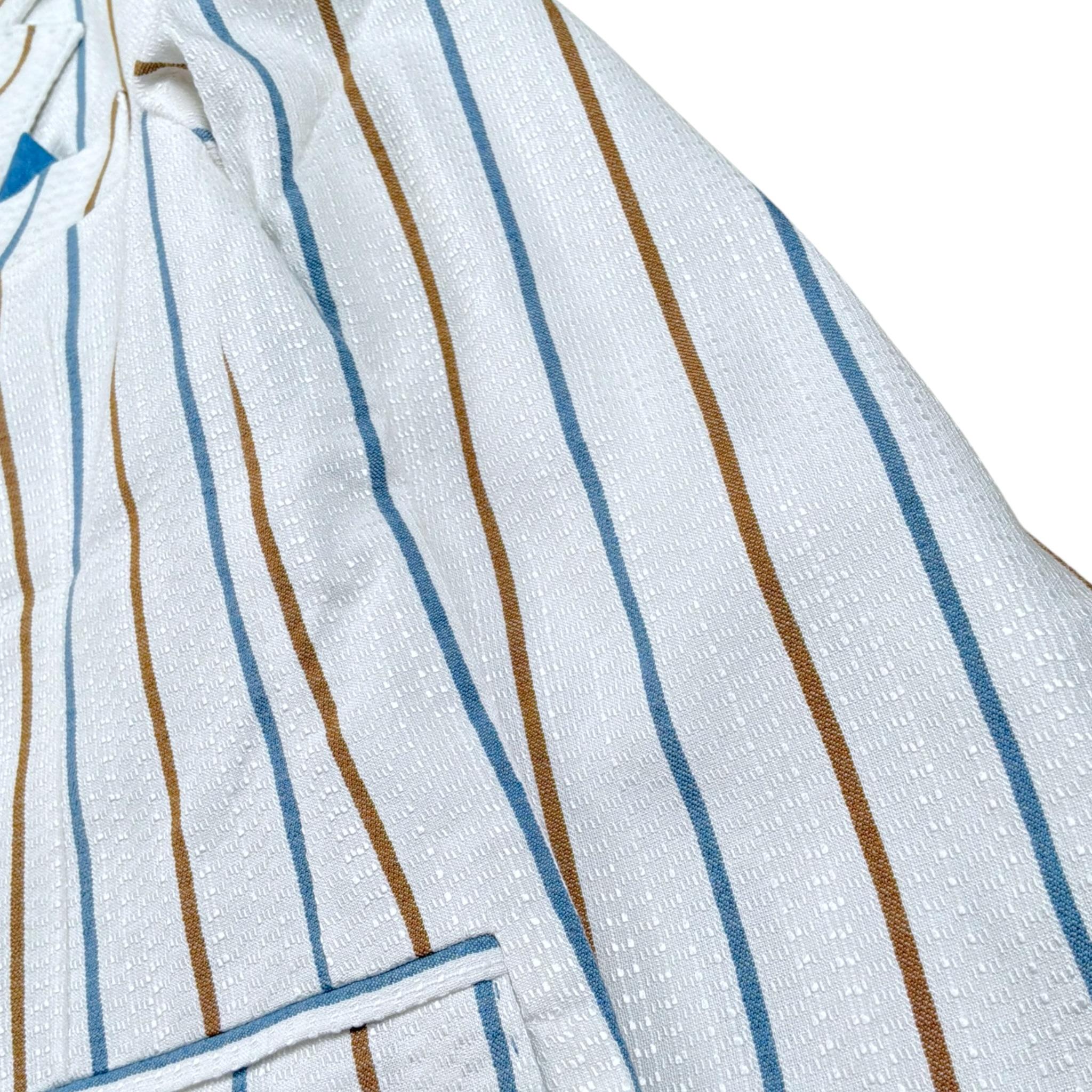 Manuel & Frank Giacca Tinta Unita con Fantasia A Righe per Bambino RIRI BIANCO MANUEL & FRANK 