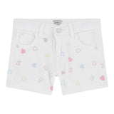 Guess Short Tinta Unita con Ricami per Neonata K5GD15WH630 BIANCO GUESS 