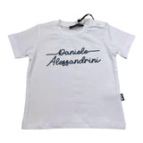 Daniele Alessandrini T-Shirt Girocollo Tinta Unita con Stampa per Neonato 1296M00214 BIANCO DANIELE ALESSANDRINI 