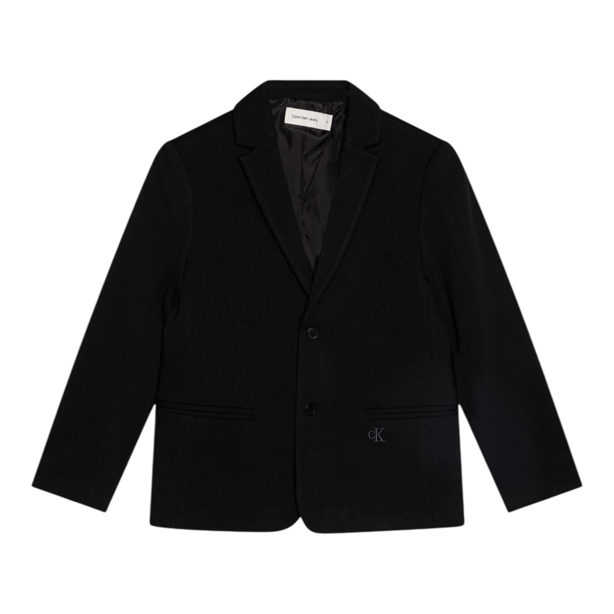 Calvin Klein Giacca Tinta Unita con Bottoni per Bambino IB0IB02418X NERO CALVIN KLEIN 