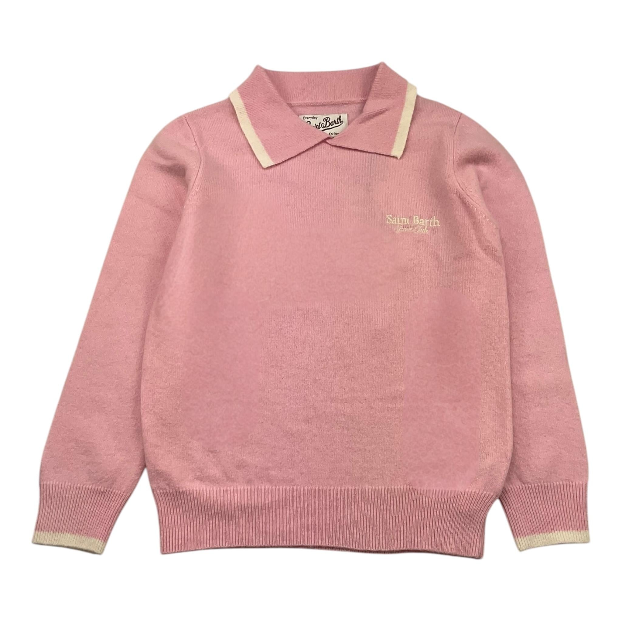 SAINT BARTH maglia tinta unita con colletto Rosa per Bambina DODIE ROSA SAINT BARTH 