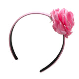 Liu Jo Cerchietto Tinta Unita con Applicazione Fiore per Bambina KA5126 ROSA LIU JO 