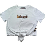Trussardi T.Shirt Girocollo Tinta Unita con Logo per Bambina JGP26163TS BIANCO TRUSSARDI 
