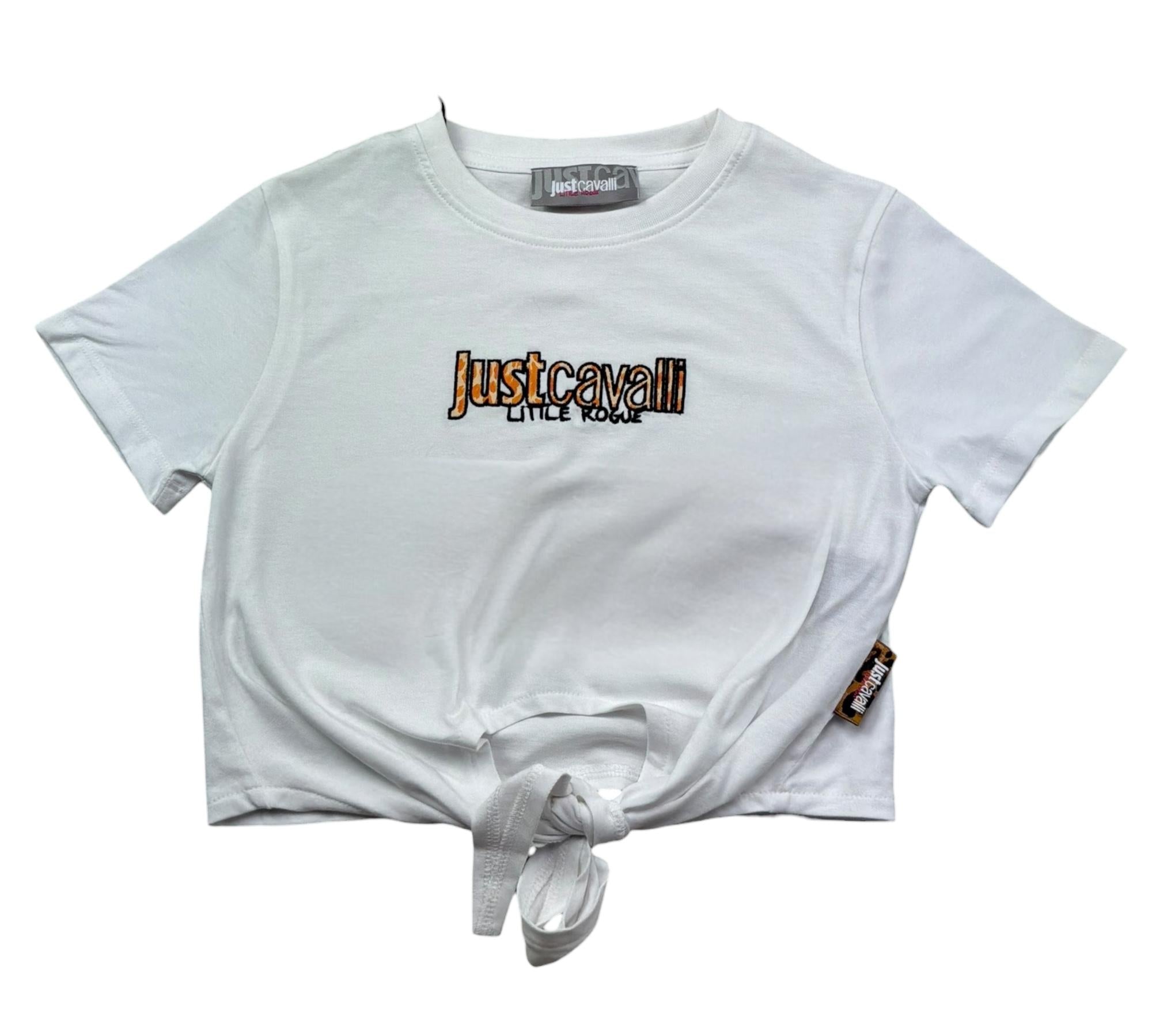 Trussardi T.Shirt Girocollo Tinta Unita con Logo per Bambina JGP26163TS BIANCO TRUSSARDI 