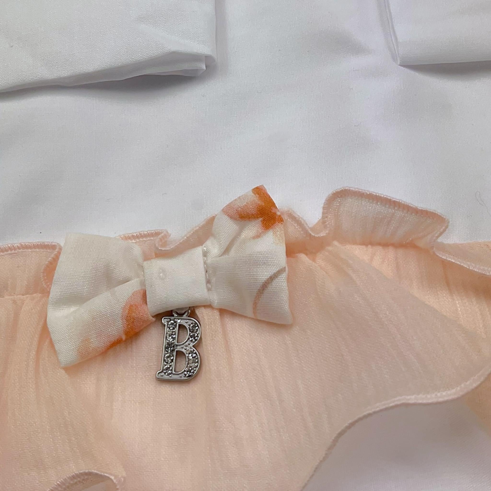 Barcellino Set Lenzuola 3 Pezzi Tinta Unita con Fiocco per Neonata FJRK BIANCO BARCELLINO 