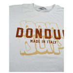 Dondup T-Shirt Girocollo Tinta Unita con Logo per Bambino DMTS032 BIANCO DONDUP 